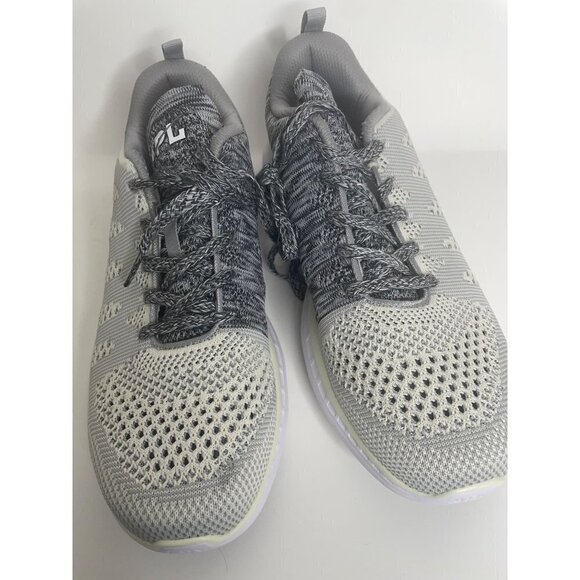 APL Techloom Pro Trainer Sneakers Pristine Heather Grey White Womens 11 42.5 New - Picture 4 of 8